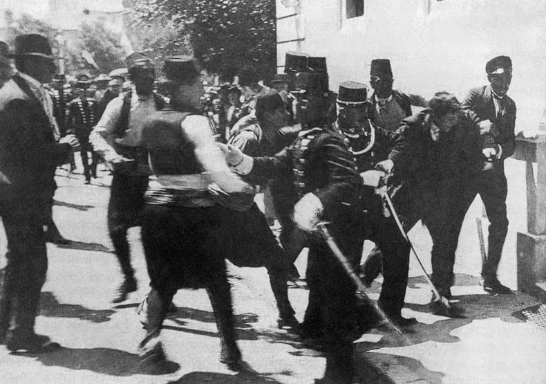 28 giugno 1914. l\'arresto di Gavrilo Prinzip a Sarajevo