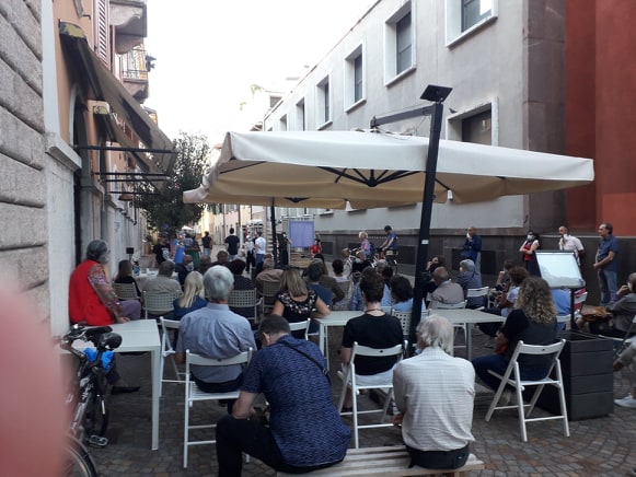 Un momento della presentazione di Trento