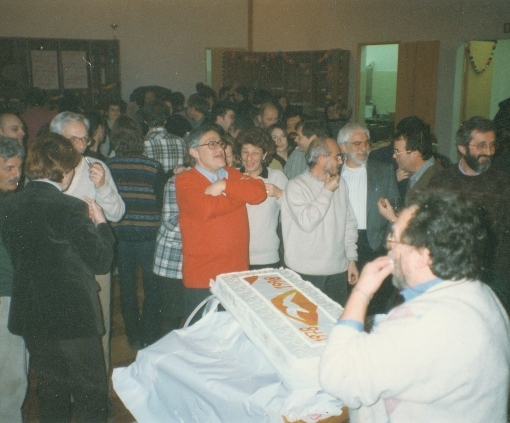 1998. La festa per il ventennale di Solidariet. In primo piano Mario Caparelli