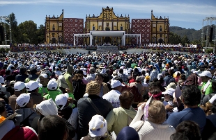 San Cristobal de las casas, l\'incontro con papa Francesco