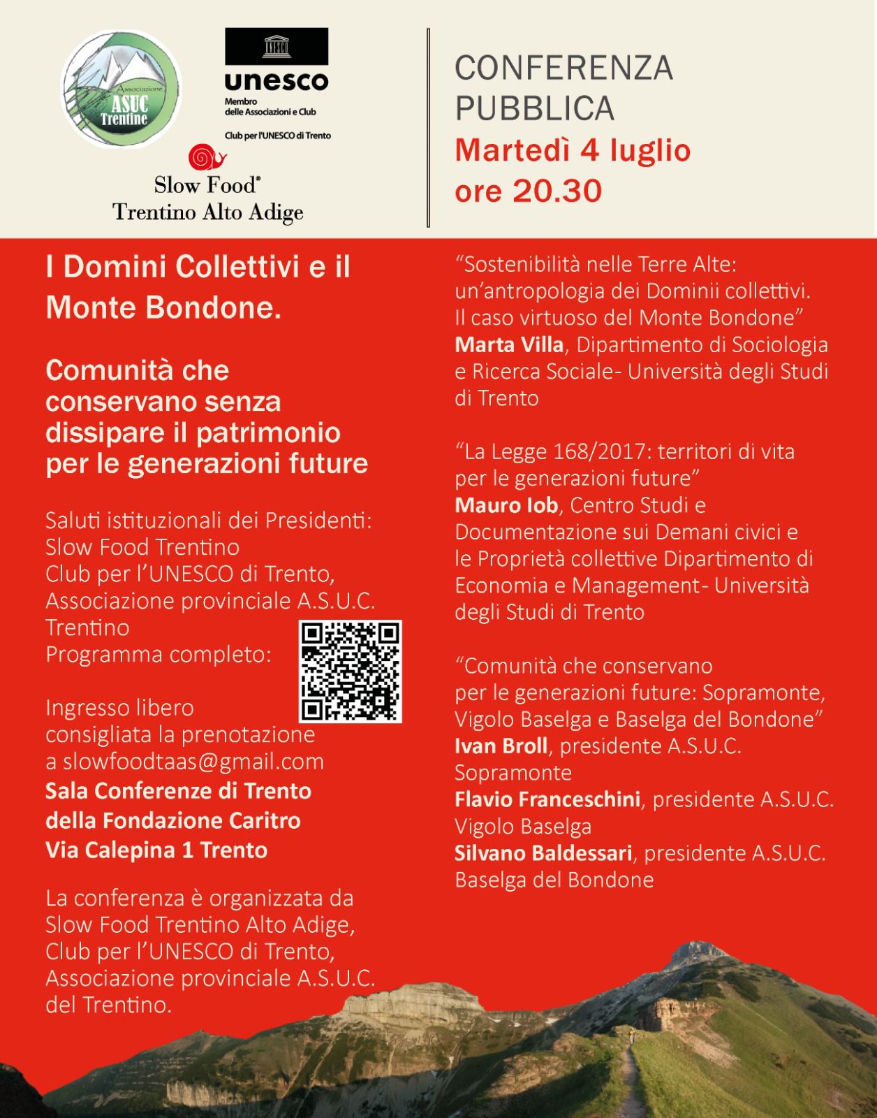 La locandina dell'evento