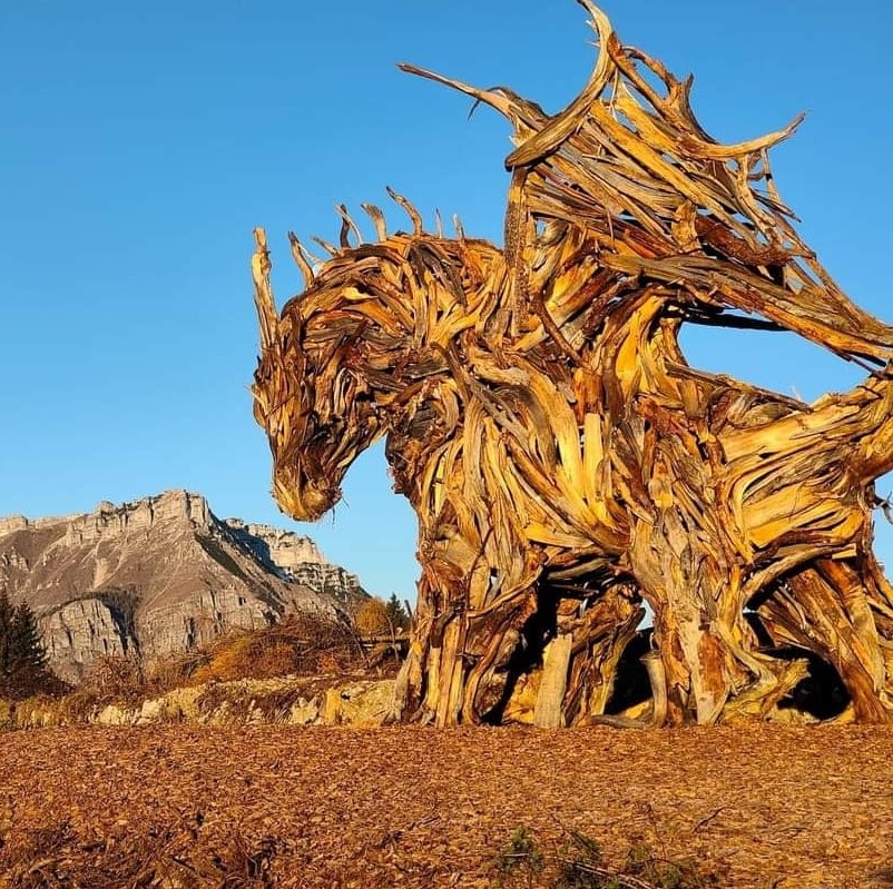 Lavarone, il drago Vaia. Foto di Domenico Sartori