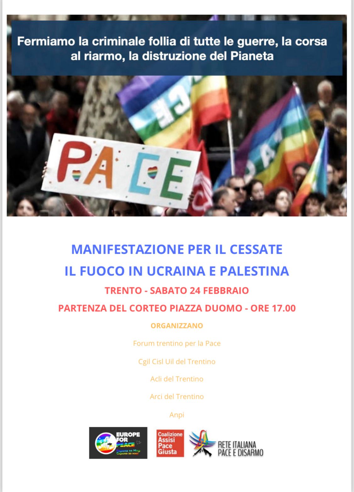 Il manifesto della fiaccolata