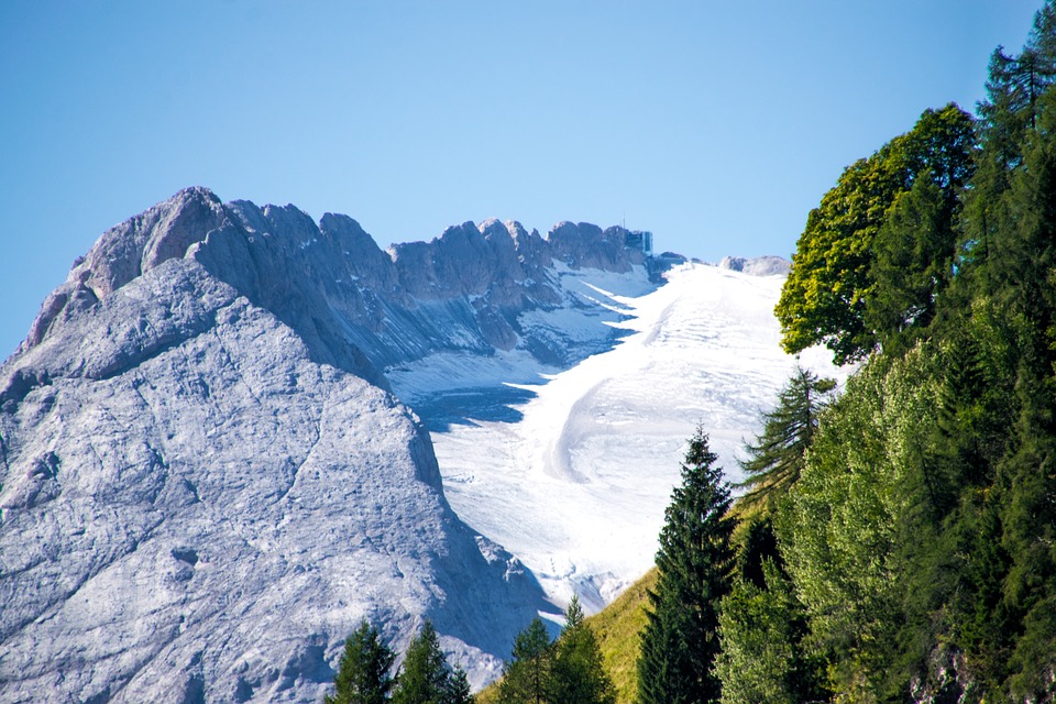 Il ghiacciaio della Marmolada