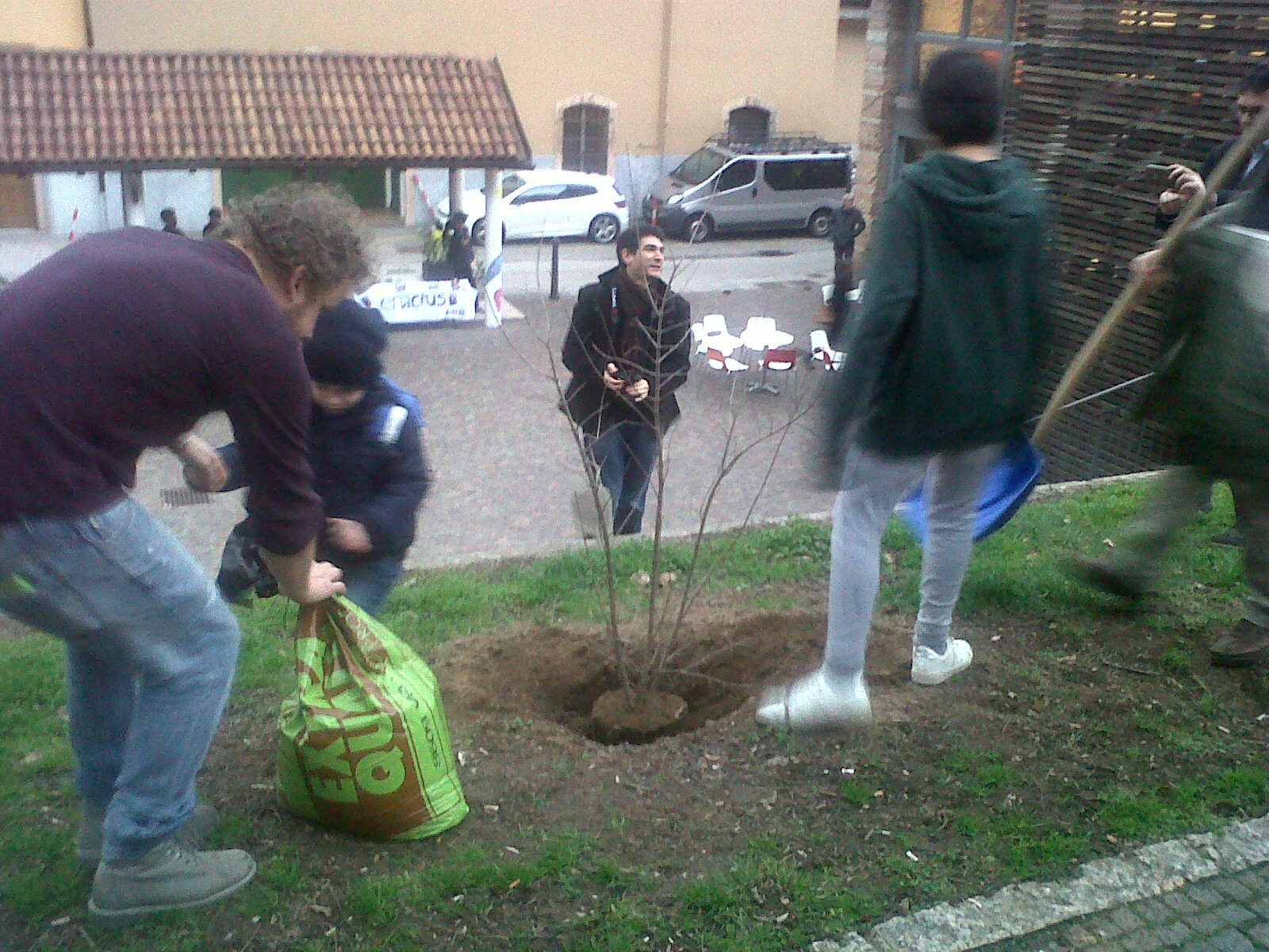 La posa del melograno nel parco delle Predare a Trento