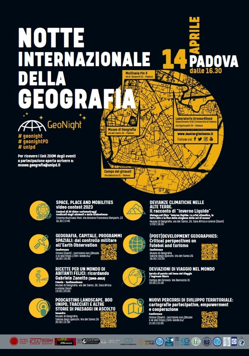 Il manifesto delle iniziative di Padova