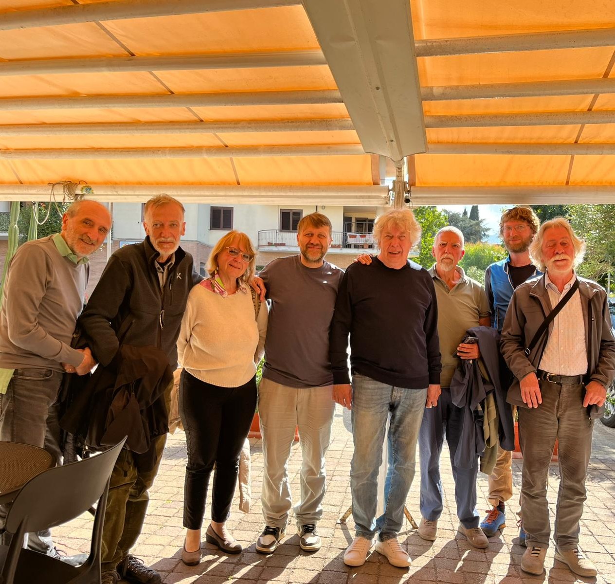 Alcuni dei partecipanti all'incontro nel Matese